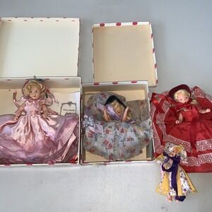 Nancy Ann Storybook Dolls!  Lot of 3 Ready To Display! Extra  Doll!